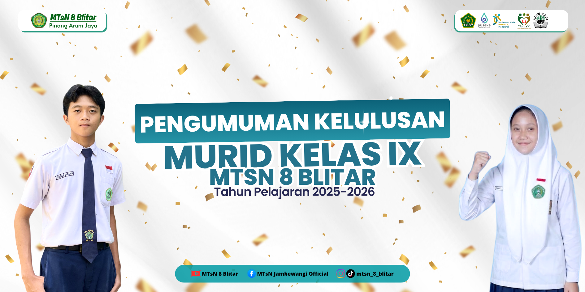 Pengumuman Kelulusan Siswa Kelas IX MTsN 8 Blitar Tahun Pelajaran 2025/2026